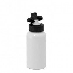 Спортивная бутылка под воду, белого цвета для сублимации (d=6.5 см, h=17.0 см, s=400 ml, m=200 г)